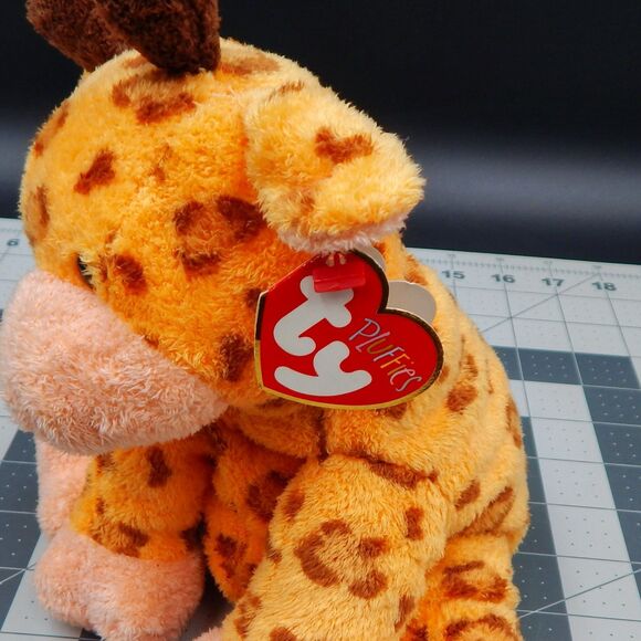 TY Pluffies Towers The Giraffe Orange Brown 9 In VTG Tylux Plush Stuffed Animal - Picture 7 of 12